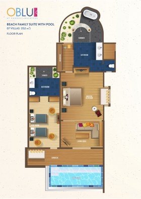 2 Bedroom Beach Pool Suite