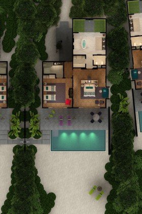 Family Beach Villa with Pool