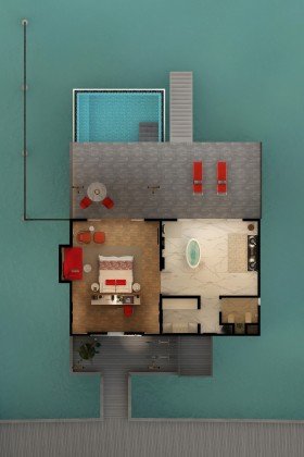 Water Villa with Pool