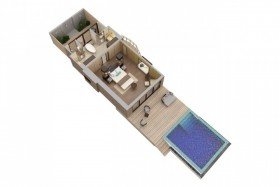 Beach Villa with Pool