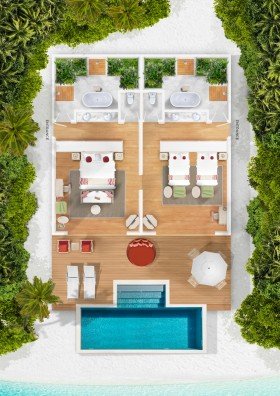 Two Bedroom Family Beach Pool Villa