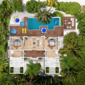Two Bedroom Beach Pool Villa (580 m²)