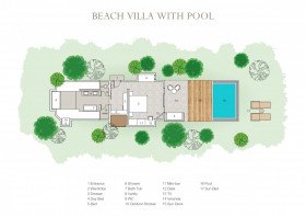 Beach Villa with Pool (93 m2)