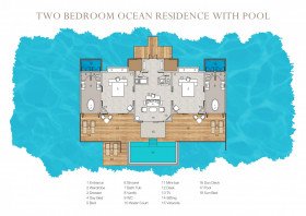 Two Bedroom Ocean Residence with Pool (393 m2)