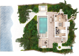 Beach Villa with Pool