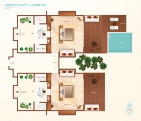 2 Bedroom Beach Villa with Pool