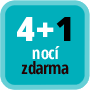 Zaplaťte minimálně 4 noci a získáte 1 noc zdarma.